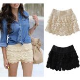Short Saia de Renda